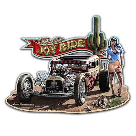 Larry Grossman Larry Grossman LGB248 18 x 15 in. Rat Rod Joyride Custom Shape Sign LGB248